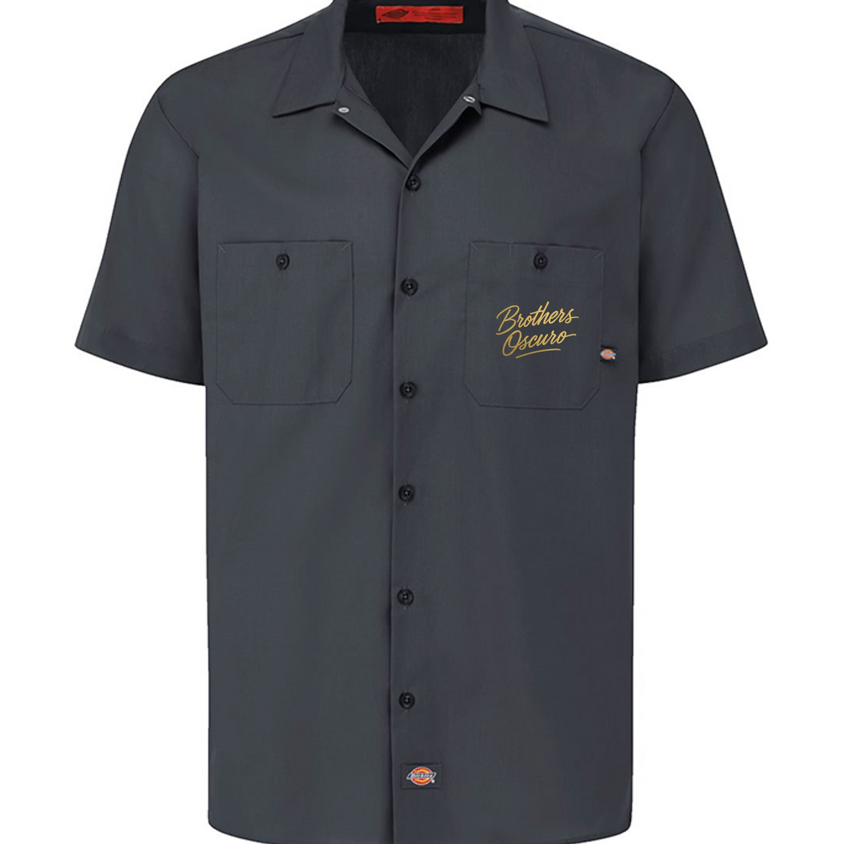 Brothers Oscuro Dickies LS535 Men's 4.25 oz. Industrial Short-Sleeve Work Shirt