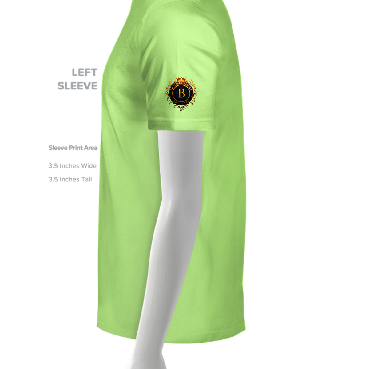 NEON GREEN - G500 - SLEEVE_LEFT